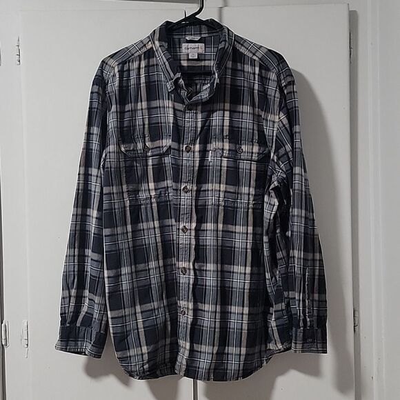 CARHARTT Fort Plaid Long-Sleeve Shirt - Picture 1 of 4